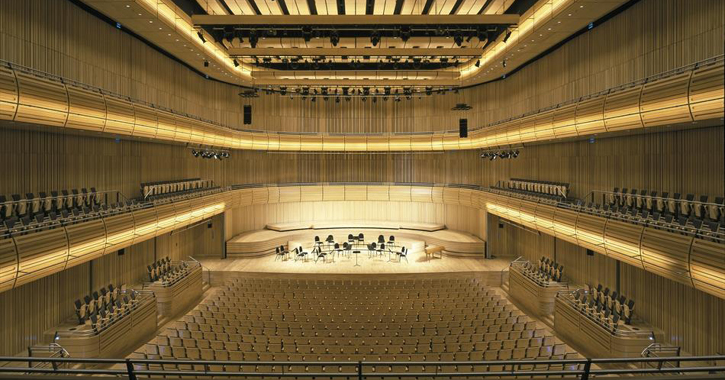 View inside the Sage concert Hall, Gateshead 